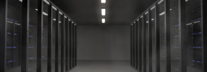 server room blue